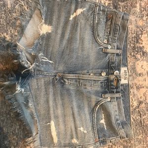 Agolde Size 26 Cut off Denim shorts